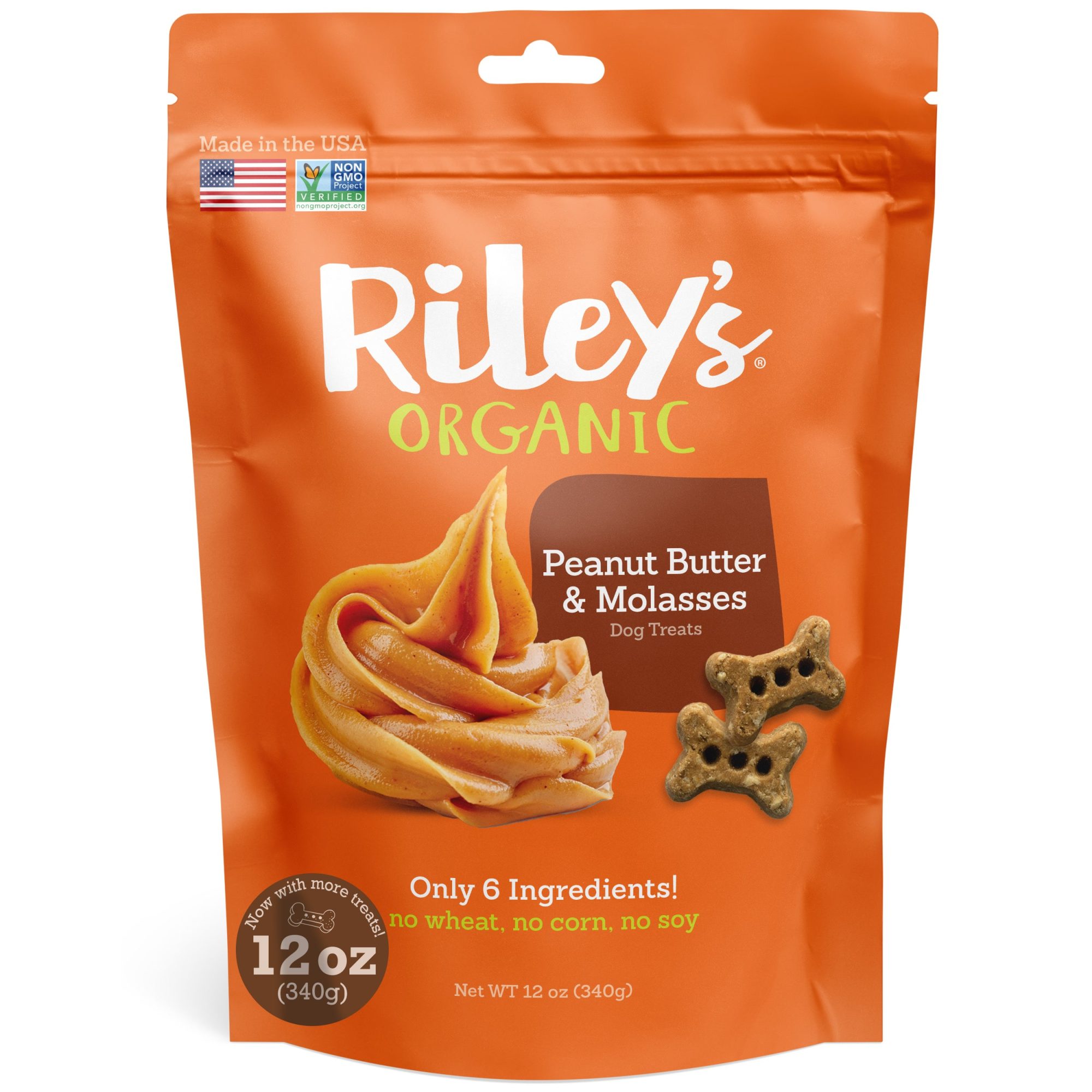 Peanut Butter & Molasses Baked Biscuits Small Bone (12oz)